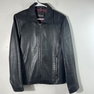 Adler Collection Real NZ Lamb Skin Leather Womens Jacket Black M